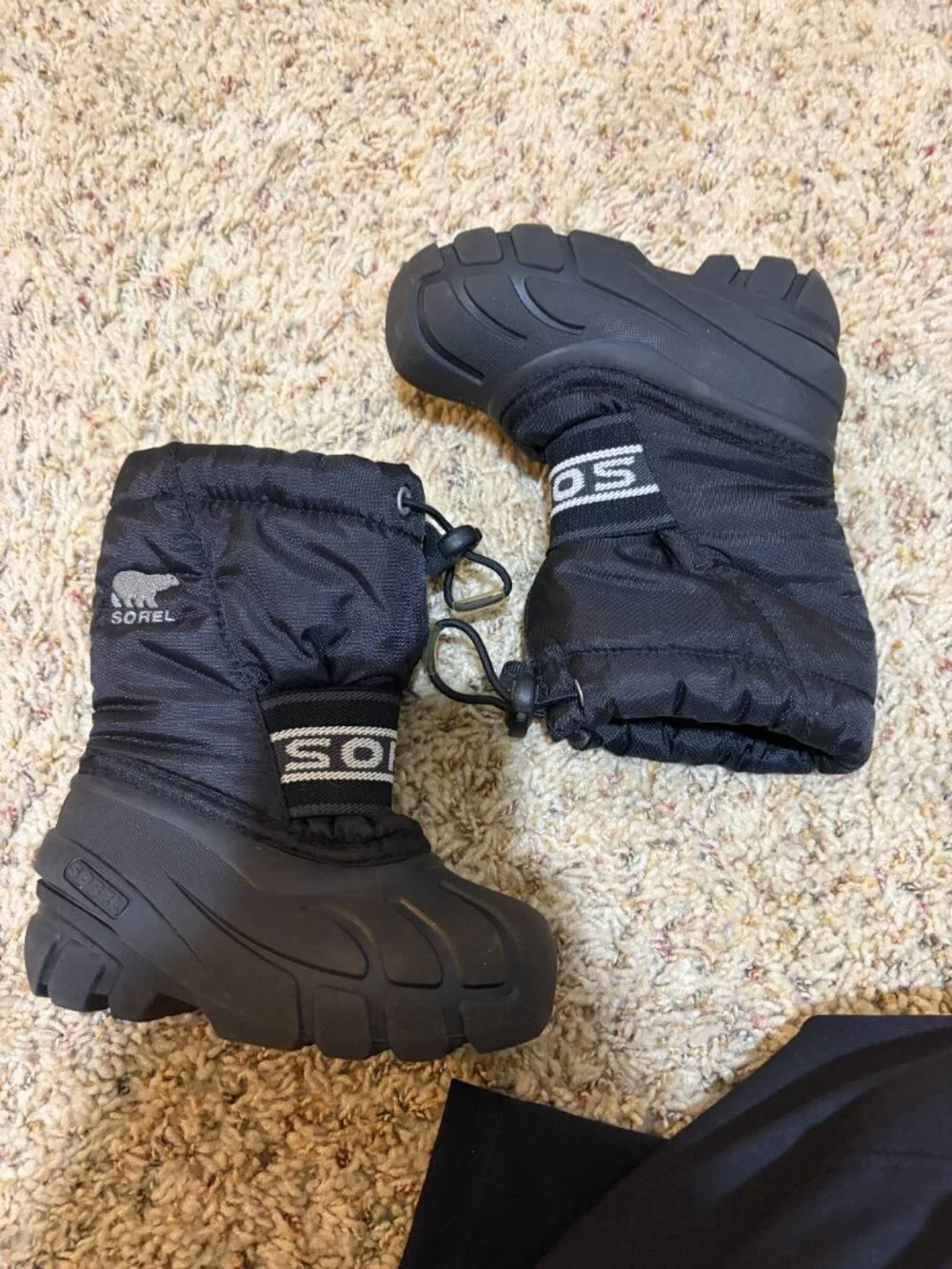 Sorel Youth Cub Kids Winter Snowboots Snow Boots Black